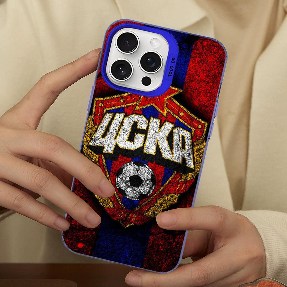 Hot Russia PFC CSKA Moscow Phone Case For IPhone 16 15 14 13 12 11 Pro Max X XR XSMAX 8 7 Plus Matte Shockproof Back Cover