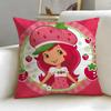 classic cartoon Strawberry Shortcake Cushion Cover Soft  EasyWash Pillow Case  Versatile for Couch Bed Travel and Office