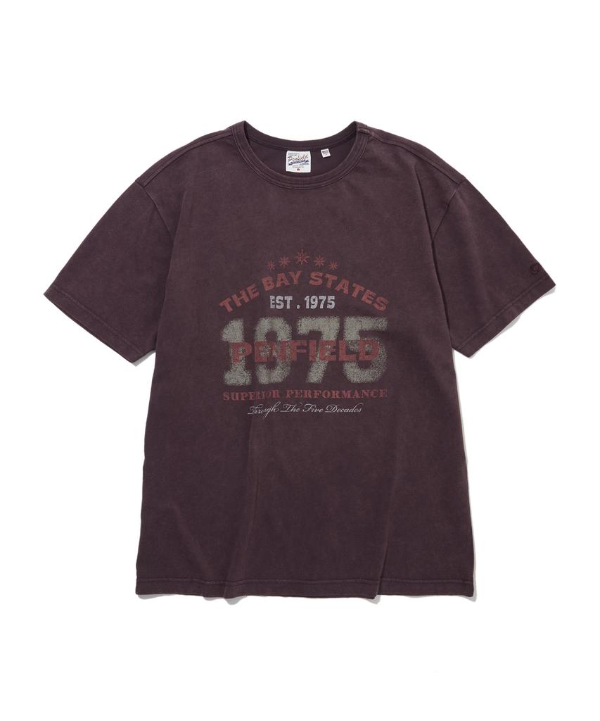 PENFIELD 1975 Футболка с принтом Background Фиолетовая_Fs2Kt67U