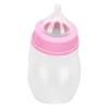 180ml Pet Feeding Bottle Crooked Head Pet Feeding Nipple Bottle for Baby Cats Dogs Pink