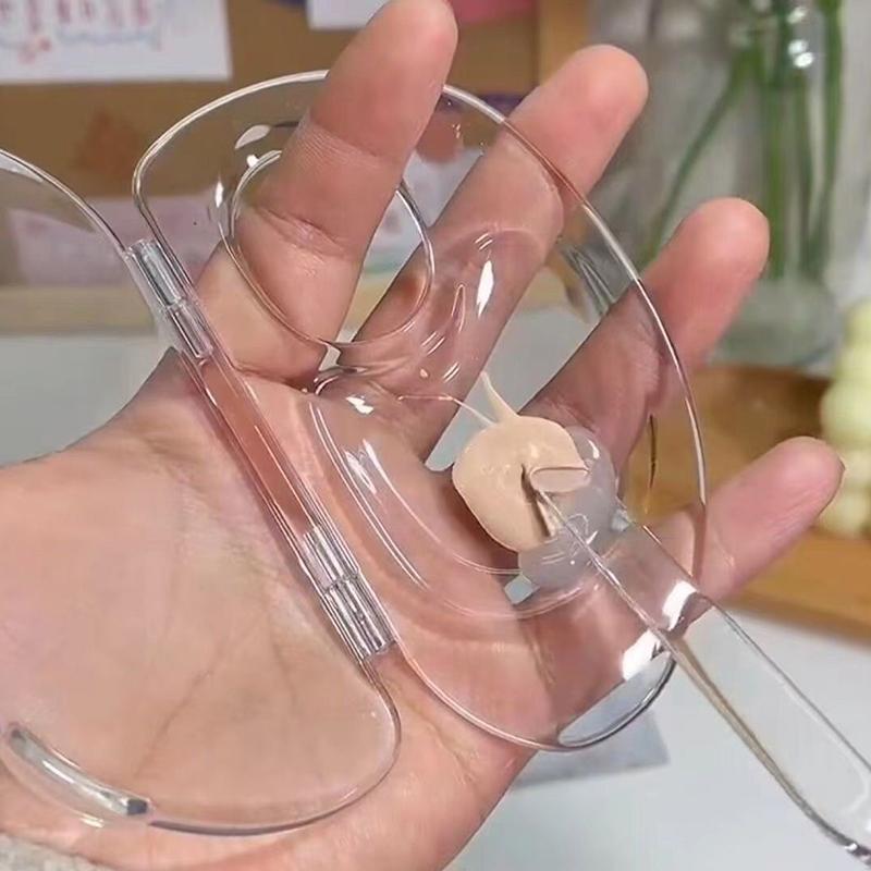 Складная палитра для жидкой основы, набор инструментов для акрилового макияжа, набор палочек для смешивания крема, набор для хранения тестовых палеток, косметические аксессуары для красоты