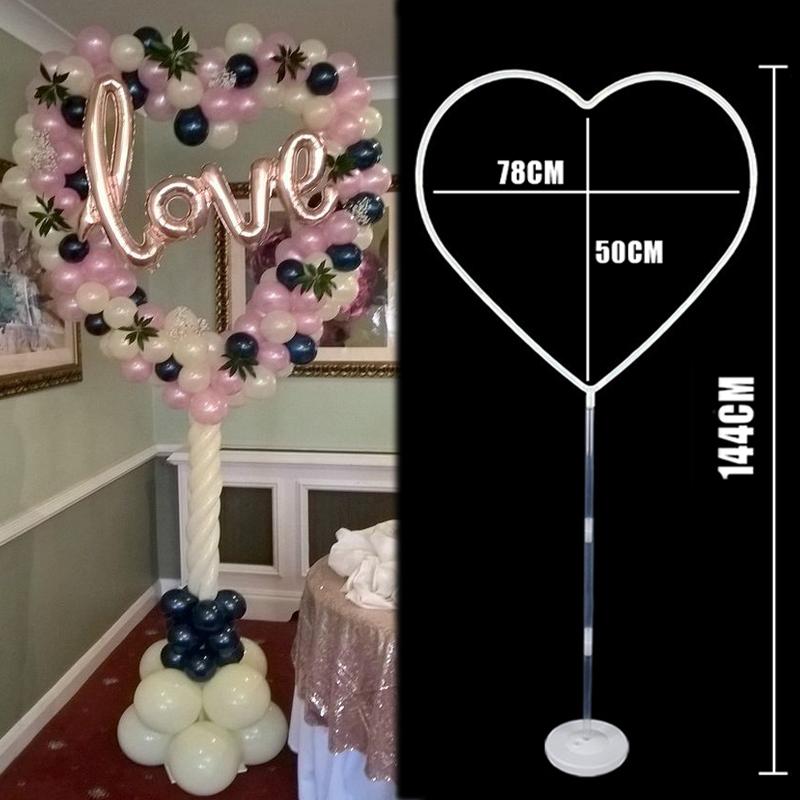 Plastic Round Balloon Arch Ring DIY Background Holder Circle Wreath Ballon Column Base Wedding Birthday Party Decor Baby Shower