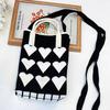 Customized Knitted Wrist Handbag Hand Carry Portable Storage Versatile Casual Gift Bag Single Shoulder Oblique Span Bag