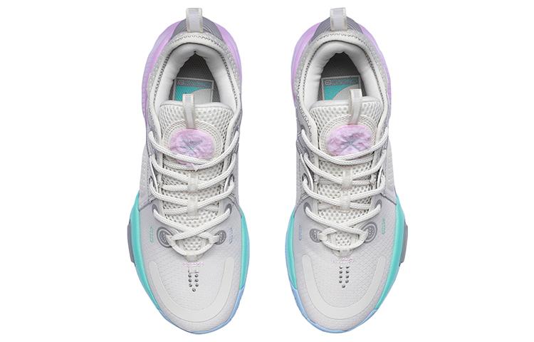 Li Ning All City 9 Youth Edition All City 9 Low top Children's Basketball Shoes Cotton Candy Unisex ABAR051-1