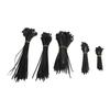 550Pcs Nylon Cable Zip Ties Assortment Set Self Locking Electric Wire Ties for Outdoor Indoor Black
