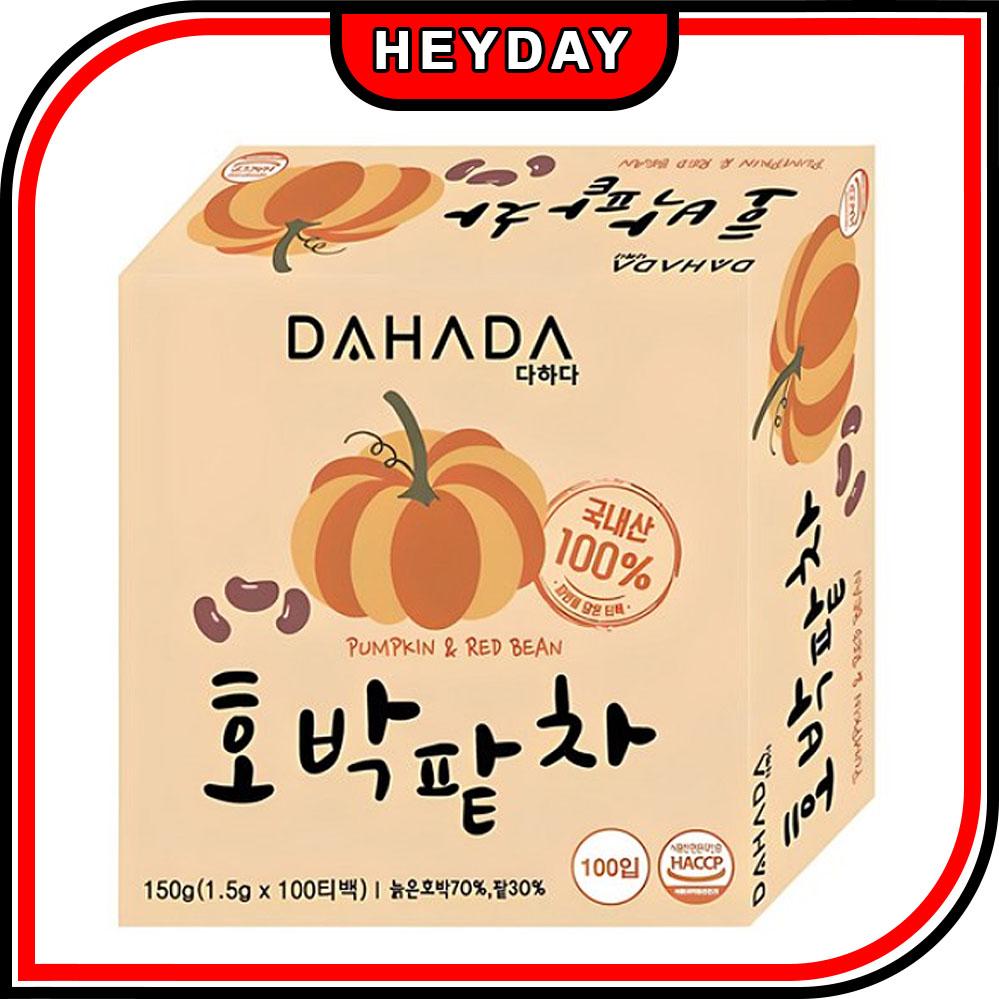 [ДАХАДА] Тыквенный чай с красной фасолью 1,5 г x 100 чайных пакетиков 1 коробка Диетический детокс-чай Корейский чай