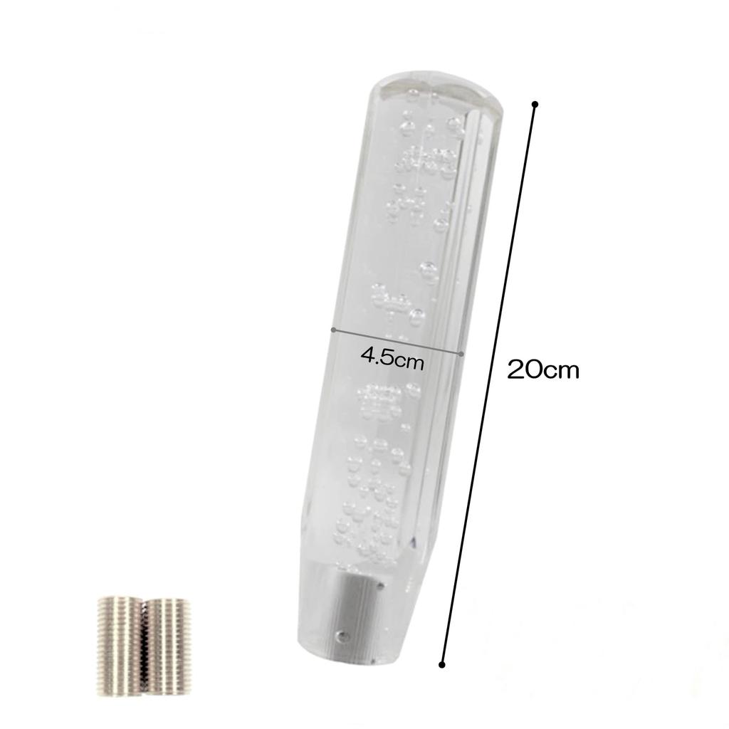 Universal Crystal Shift with 3 20cm [SCGEHA] Knob, Bubble, Octagonal, Adapter, Colors, (White)