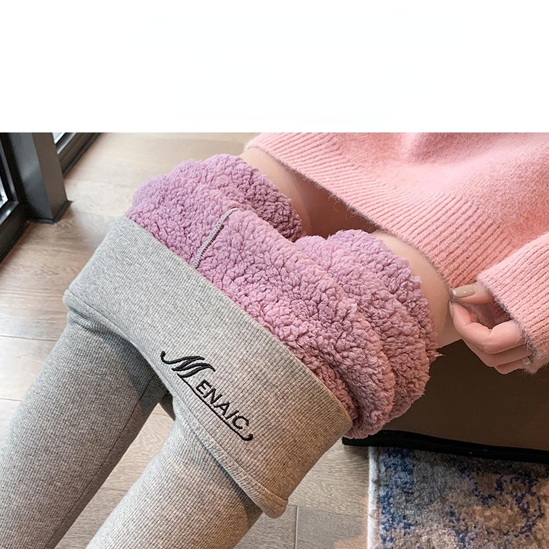 Очень толстые леггинсы с облачным пухом для женщин осенью и зимой, новая плюшевая и утолщенная верхняя одежда, теплые брюки с высокой талией, хлопковые брюки