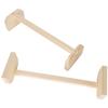 2pcs Chicken Perch Wooden Large Bird Stand Training Hens Roosting Stand Natural Pet Supplies