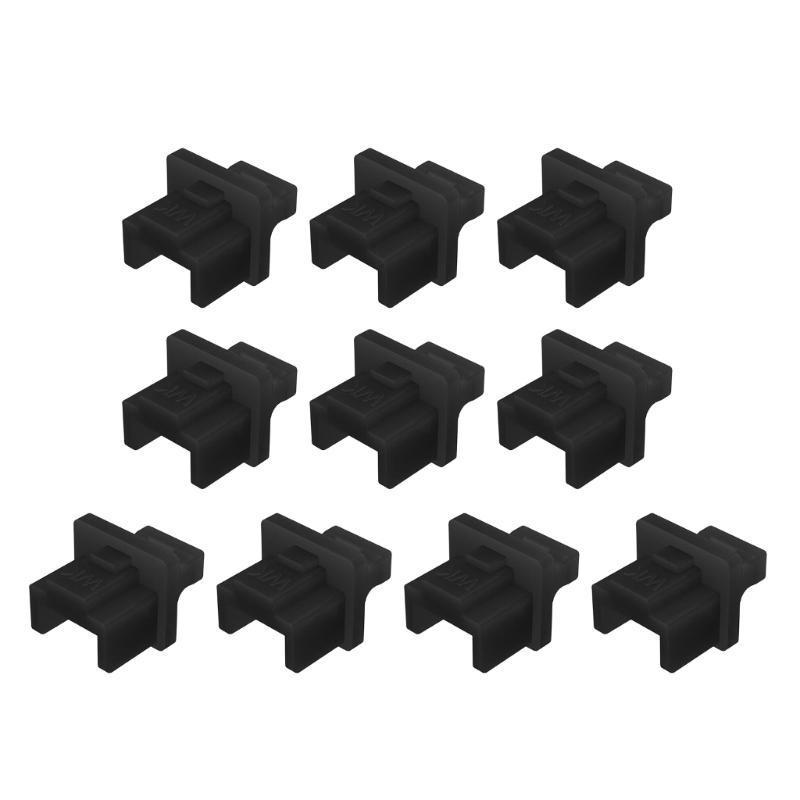 10 шт. Защитные заглушки для портов RJ45, защита от пыли и грязи, заглушки для патч-панелей, роутеров, сетевые протекторы, крышки для Ethernet-роутеров