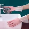 Simplicity Cleaning Tools Protective Handwear Reusable Durable PVC Household Rubber Kitchen Gloves Non-slip Utility Gauntlets Dishwashing Tools 1PCS