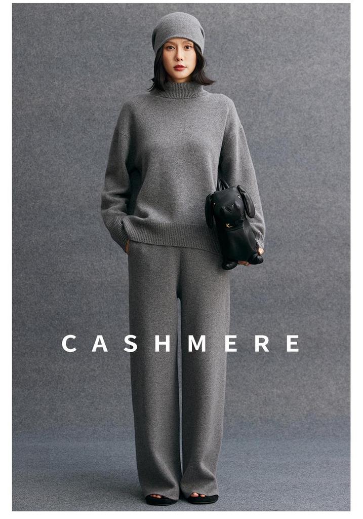 2025 Women's Cashmere High Collar Short Knit Sweater - Autumn/Winter Collection
