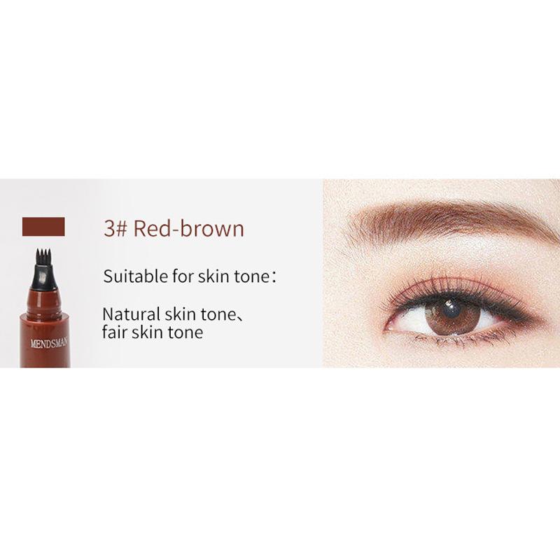 Micro-engraving Water Eyebrow Pencil Simulation Native Eyebrow Four-forked Liquid Eyebrow Pencil Waterproof and Sweat-proof