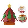 Silicone Christmas Tree Coasters Heat Resistant Trivets Collapsible Placemats Silicone Mat For Dining Table Decoration