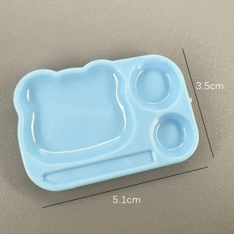 1 шт. Мультяшная палитра для нейл-арта, пластиковая тарелка для смешивания цветов гель-лака, с держателем для кистей, инструмент для рисования своими руками