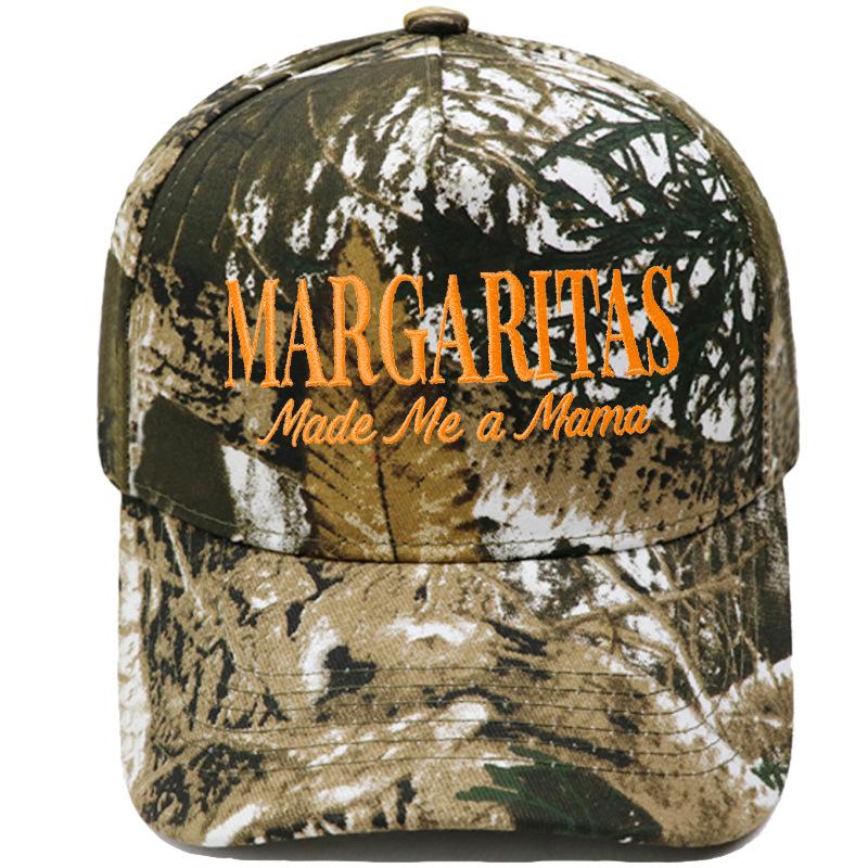 MARGARITAS Made Me a Mama Truck Driver Hat Embroidery Color Matching Baseball Cap for Men and Women