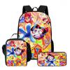 Kids Cartoon Backpack Set With Lunch Bag Pencil Case - Lightweight Ergonomic School Grades 1-6