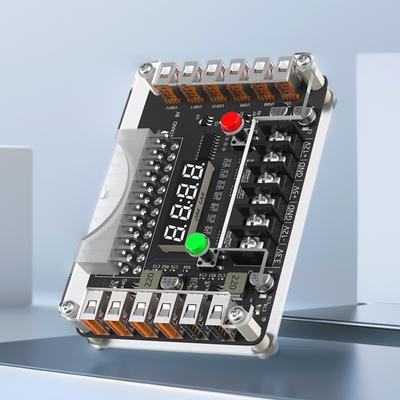 12-портовая плата-разветвитель питания ATX USB 3A 3,3V 5V 12V -12V с акриловым корпусом, набор, плата-разветвитель питания ATX