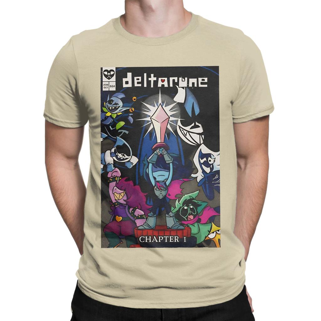 Deltatune Глава Забавная 100% Хлопковая Футболка deltarune Футболки Топы Для Унисекса