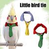 Parrot Tie Adjustable Birds Necktie Parrot Necktie with Lapel Cute Collar for Parakeets Cockatiels Conures Lovebirds Dress-up Accessory