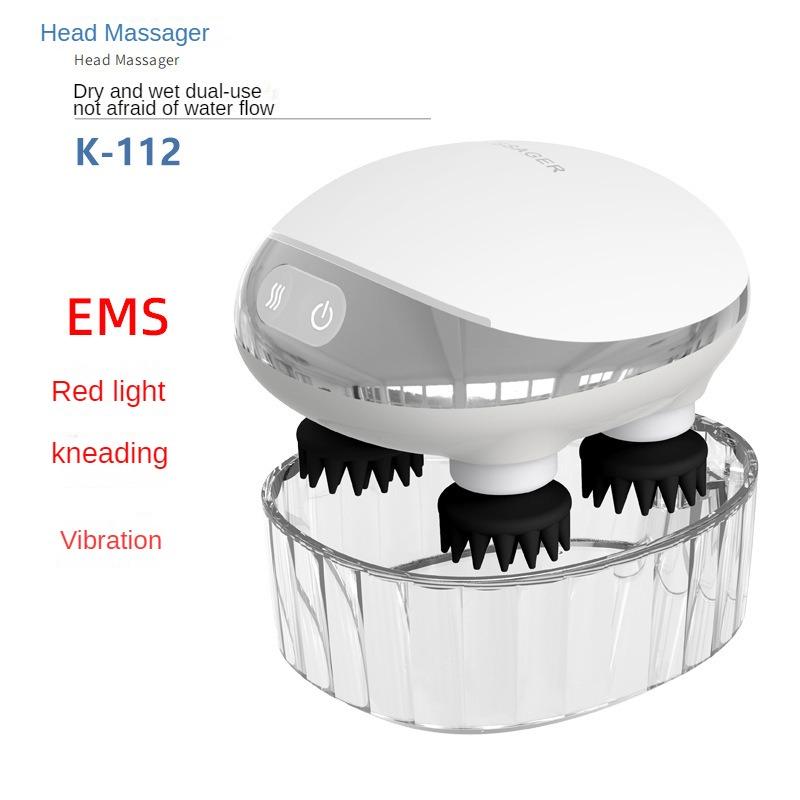 Электрический массажер для головы Scalphero, беспроводной массаж головы, терапия красным светом, водонепроницаемый массажер для тела, плеч, шеи, здравоохранение