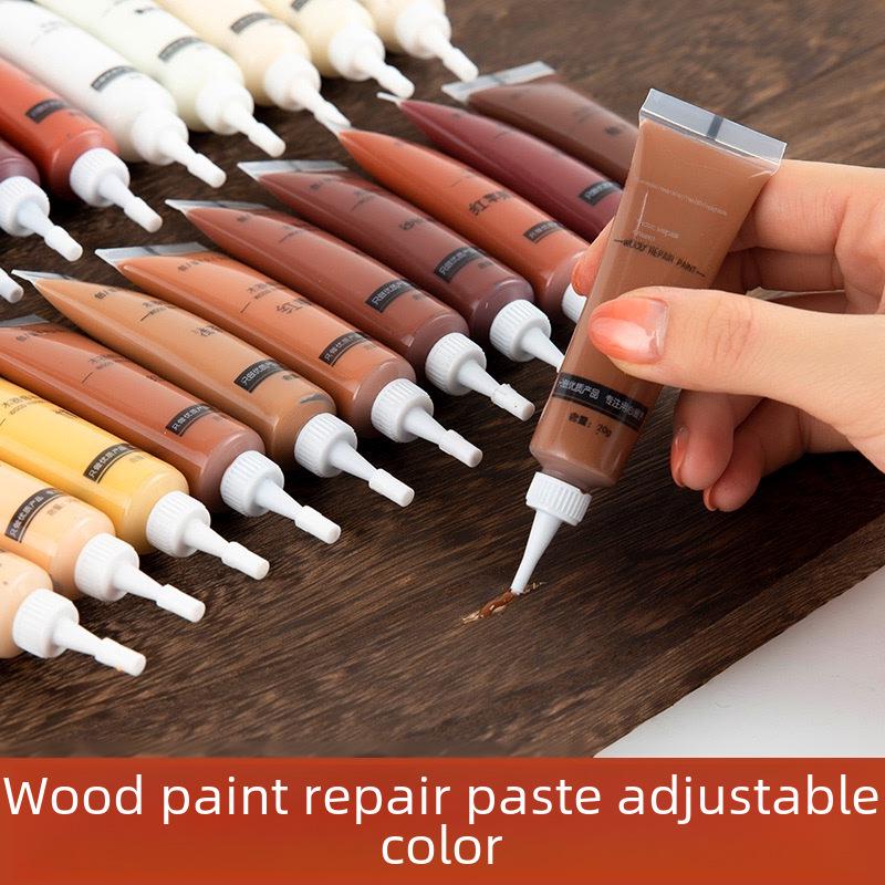 Wood Scratch Repair Paste and Pen for Floors, Doors, and Furniture.