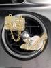 Bling Girls Purse High Heel Crown Car Air Freshener Auto Outlet Perfume Clip Car Scent Diffuser Elegant Decor Car Accessories