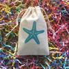 5 шт. Мешочки для подарков в виде морской звезды Океанский пляж Свадьба в месте назначения День рождения Девичник Украшение Приветственный подарок