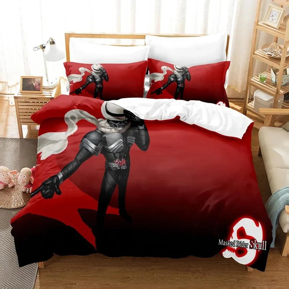 Комплект постельного белья Kamen Rider, пододеяльник, наволочка, удобный стеганый комплект постельного белья, комплект постельного белья размера «king size» для дома и офиса