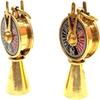 Golden Maritime Solid Brass Key Ring Ship Engine Telegraph Keychain