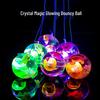 Семицветный светящийся глиттерный прыгучий мяч на веревке - Детская игрушка