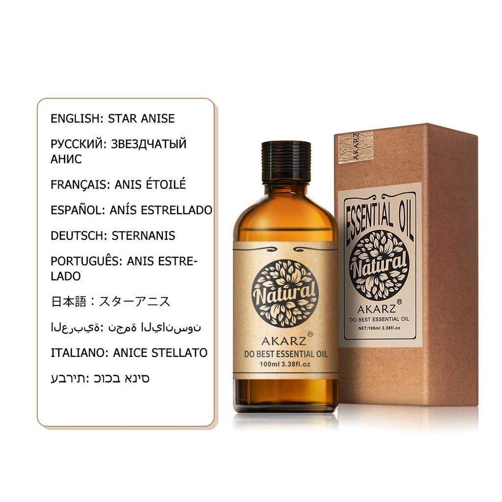 AKARZ 10ML Hot Essential Oil Oregano Magnolia Angelica Fir Gardenia Coffee Lime Blossom Helichrysum Almond Orris Frangipani Peony Essential Oil