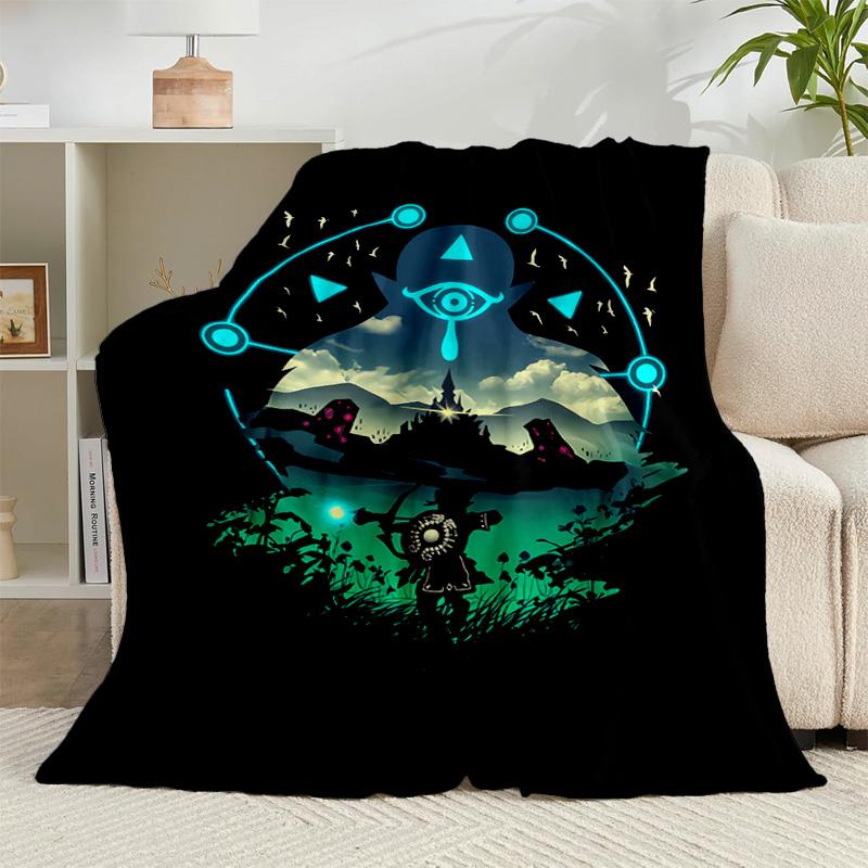 1PC Heroic Legend Crest Flannel Blanket Gift, Suitable for Both Men And Women, Soft Ideal for Beds And Sofa, Birthday Or Christmas Gift