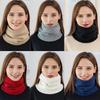 Сплошной мягкий вязаный шарф-снуд Спортивный шарф Женский Мужской Защита лица Зимние теплые шарфы Толстый морозостойкий воротник Шарф на все лицо