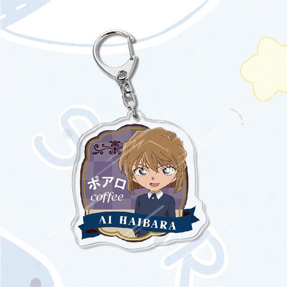 Акриловый брелок в стиле аниме «Детектив Конан», металлическое кольцо, автомобильная сумка, украшение для ключей, аксессуар, подарок, аниме, подарки, кулон
