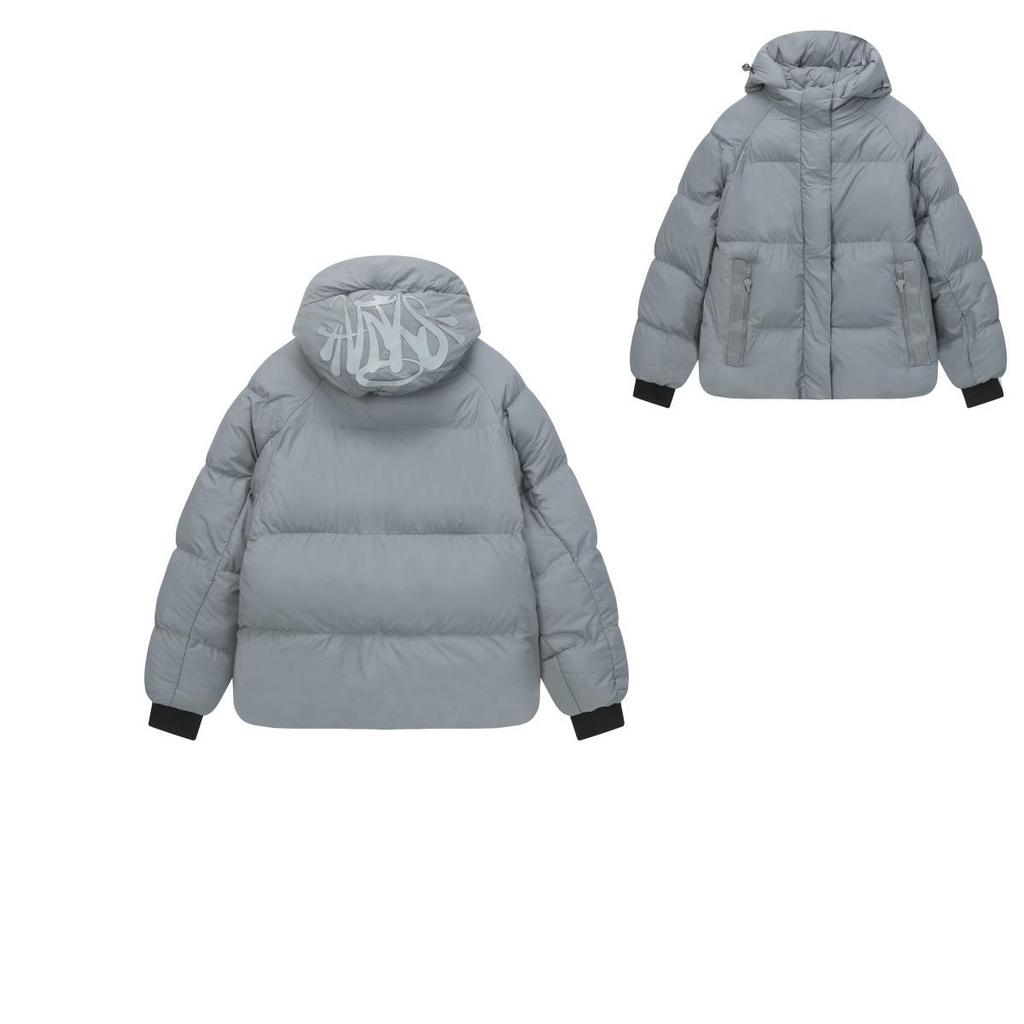 Мужская зимняя пуховая куртка с капюшоном и вышивкой Trapstar - Американский уличный хип-хоп стиль