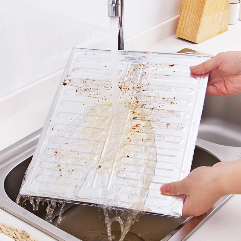 Кухонная кухонная сковорода для жарки масла Защитный экран от брызг Защитный экран из алюминиевой фольги для защиты от ожогов