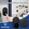 USB Wireless Doorbell Smart Welcome Door Bell Three-speed Volume 38 Songs Melodies Doorbell for Home Bed Call Emergent Call