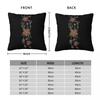 Pointillism Growth Flower Square Pillowcase Polyester Linen Velvet Pattern Zip Decor Throw Pillow Case Home Cushion Cover