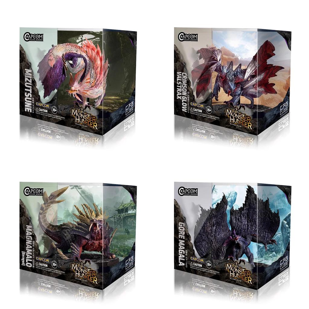 Monster Hunter CUBE Зиногр Амацу Багровое Сияние Валстракс Гор Магала МАГНАМАЛО Мицуцунэ Фигурка Монстра Дракона Модель Игрушки