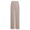 [Shop  ] Women S waiStbanding Summer Flattering Pleated Cooling Wide pantS Pic Wpt 21222 Dark Beige