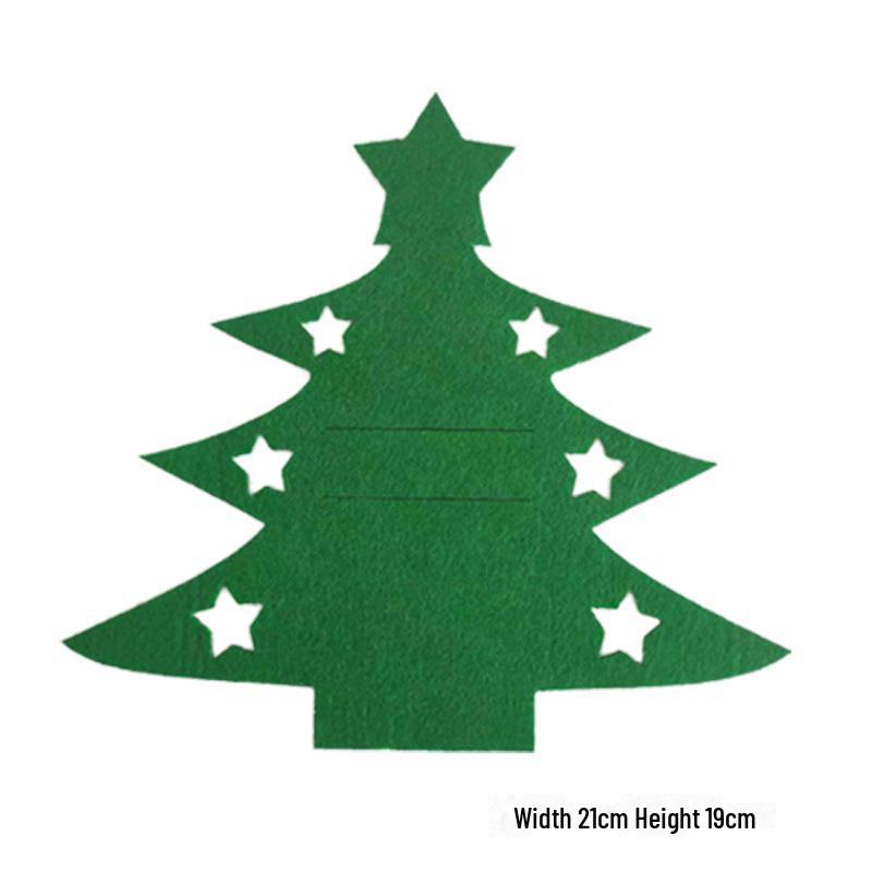 Подставка для столовых приборов из фетра на Рождество - Декор стола