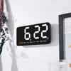 1 Set Digital Alarm Clock with Temperature Display Battery Operated Adjustable Brightness Desk Clock for Home