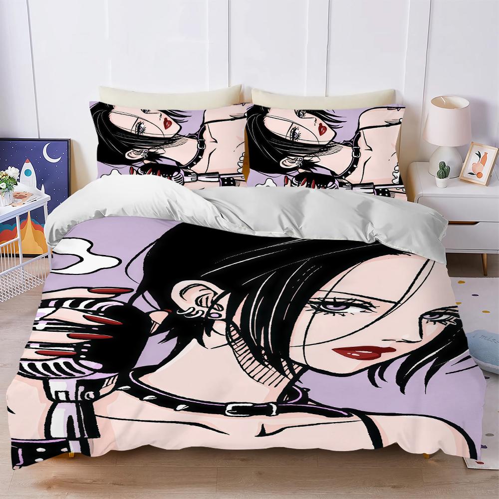 BLAST Osaki Nana smoking Comic Duvet Cover Set Soft Wash Bed 3 Piece Summer Comfortable Student Dormitory Home Baby Bedding Best