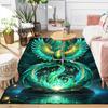 1pc Elegant Phoenix Design Area Rug - Soft, Anti-Slip, and Durable Gaming Room Decor for Bedroom