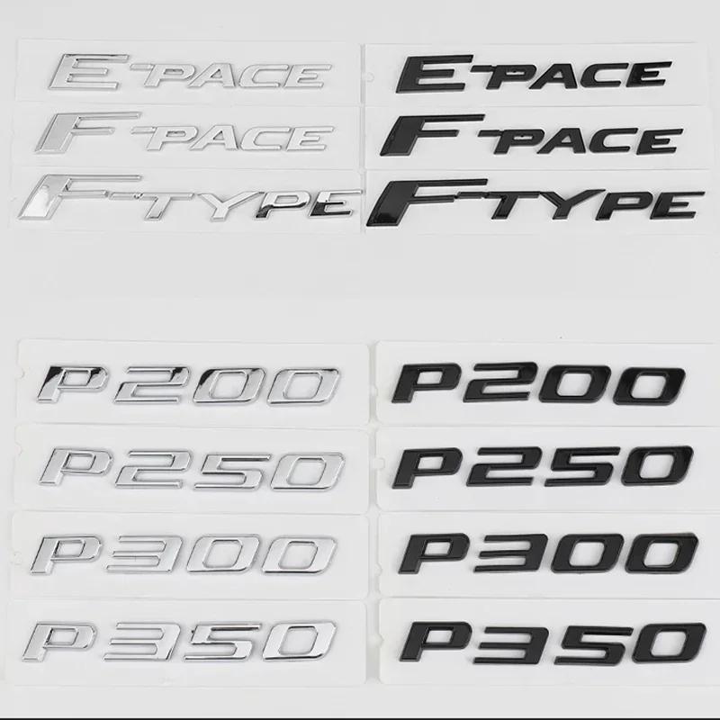 Suitable for Jaguar Black Car Letters Rear XEL XFL XJL F-PACE F-TYPE EPACE V6 Black Label 5.0 Emblem Badge Sticker Accessories HH1