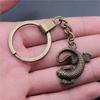 Snake Dragon Keychains Women Accessories Diy Jewelry For Woman Ring Size 30Mm