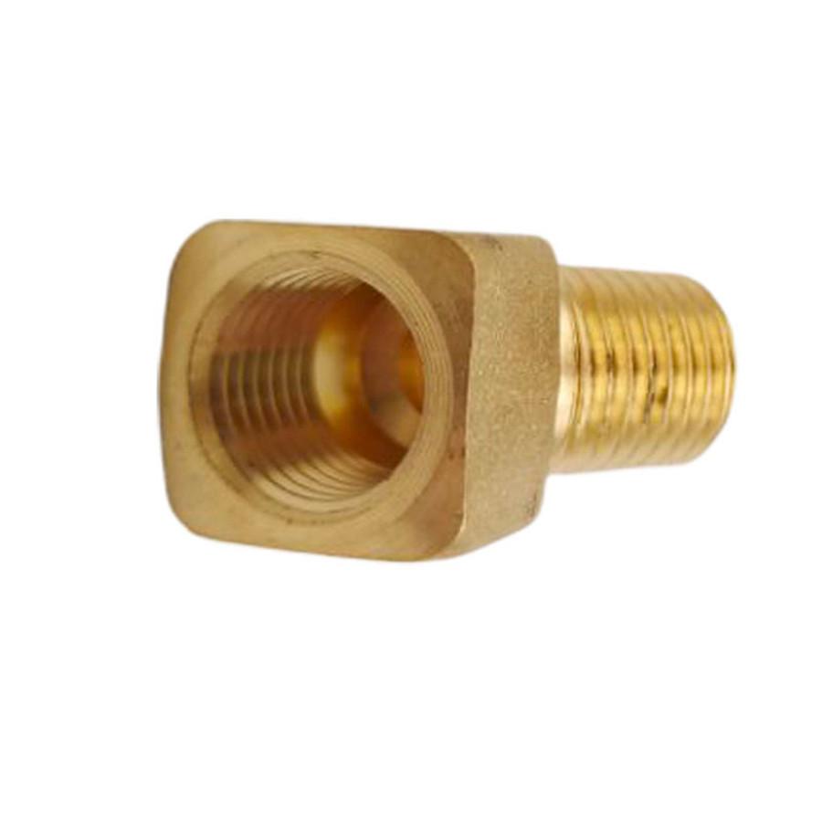 2x Solid Brass Street Pipe 45 Degree Elbow 1/4" Male Female NPT Air Fuel Water