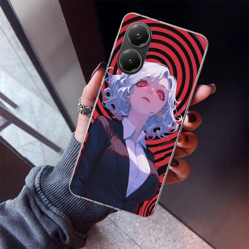 Cartoon Cool Demon Girl Phone Case For Xiaomi Poco X7 X6 X5 Pro F7 Ultra Redmi 15C 15 13 13C 12 12C 10 10A 10C 9 9A 9C 9T Shell
