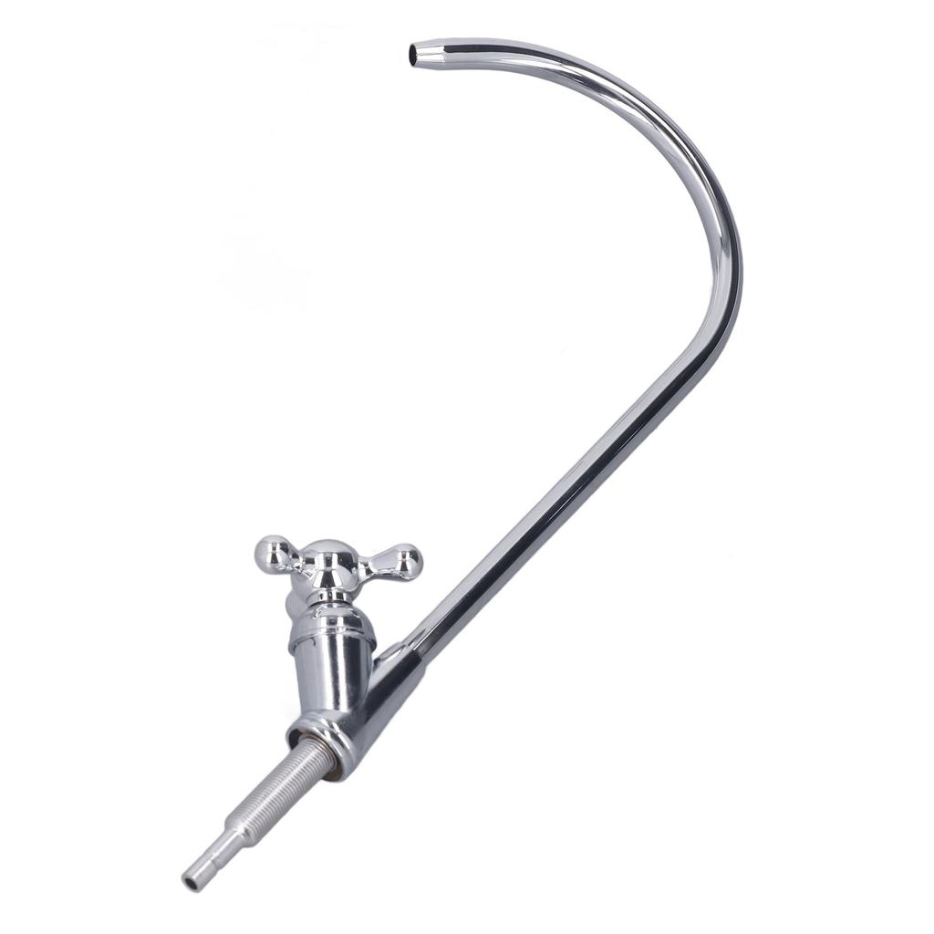 Кран для очистки воды Керамический латунный клапан 14 дюймов Быстрое соединение Холодный Одно отверстие Питьевая вода